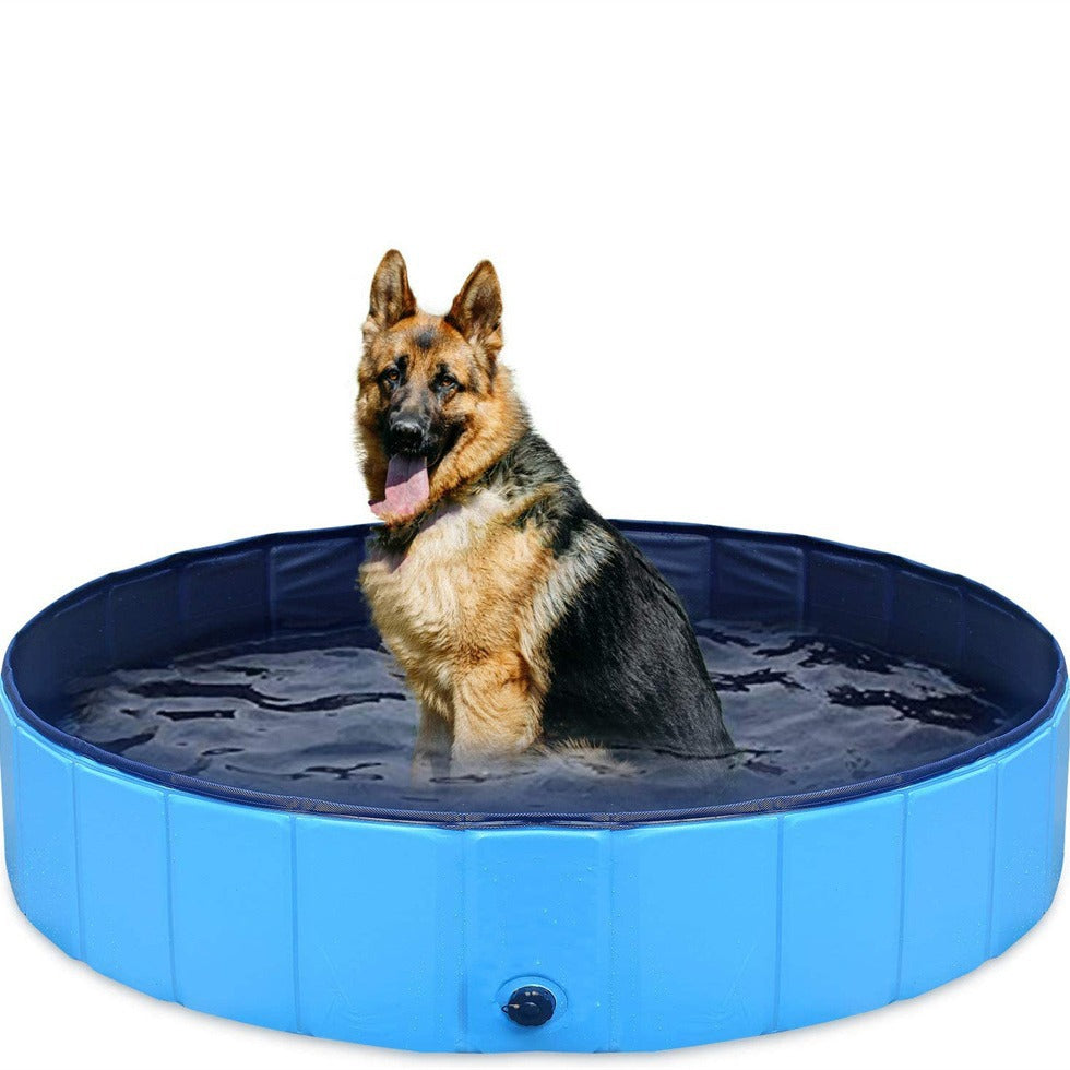 Hundepool Welpen, faltbar, Hundepool, Haustierpool, Hundeschwimmbecken, tragbar, geeignet für den Innen- und Außenbereich 